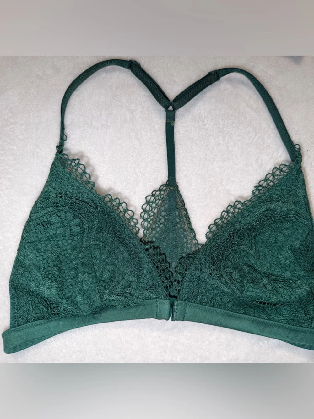Victoria's Secret Body by Victoria Lace Bralette Set Front-Close Racerback Small